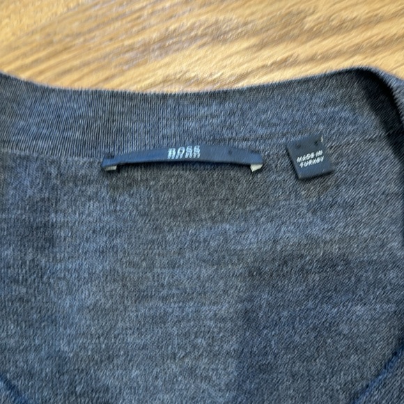 Boss women's grey wool cardigan - Picture 3 of 5